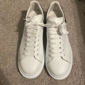 Alexander McQueens men size 10 gently worn white and black